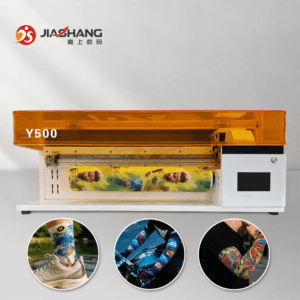 DY2 sleeve printing machine with custom sock and sleeve printing examples