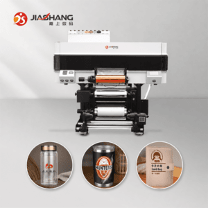 JS-3004 UV-DTF crystal label printer with glass metal and leather applications